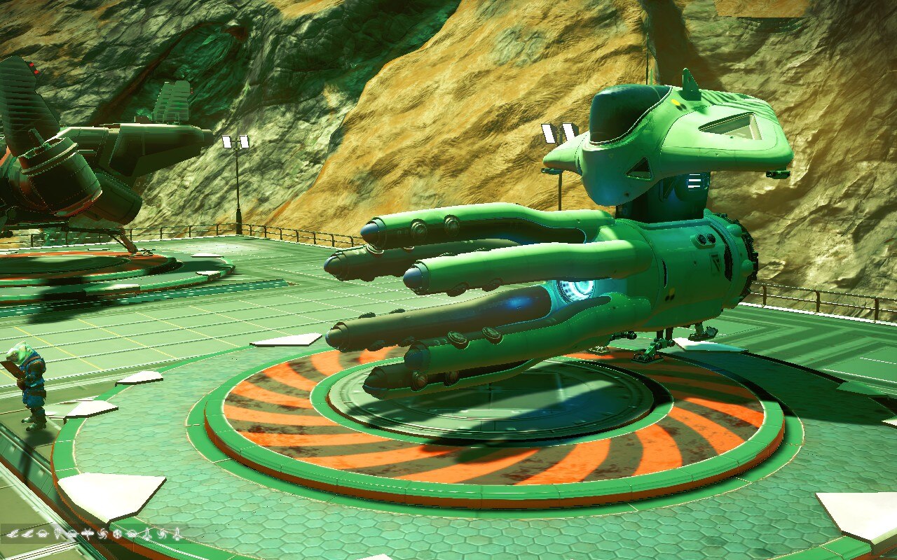 green squid ship in euclid galaxy