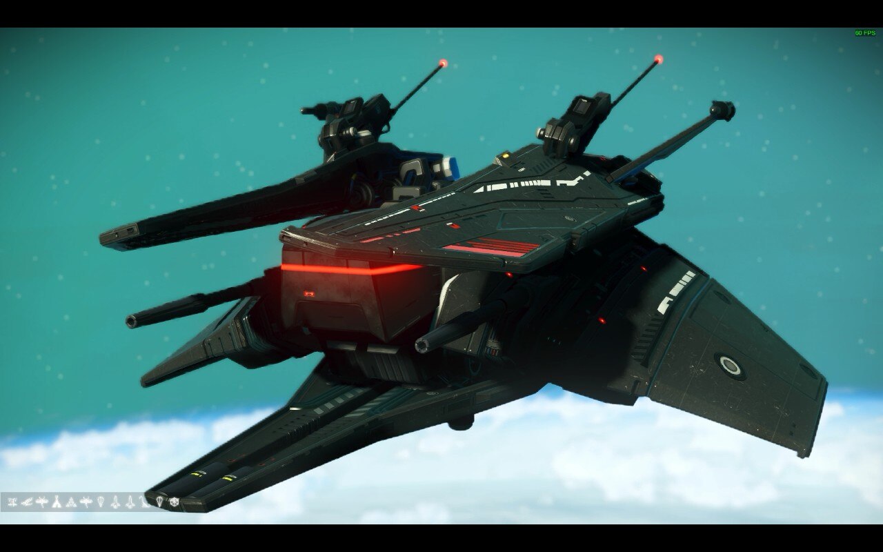 black interceptor with red accents in euclid