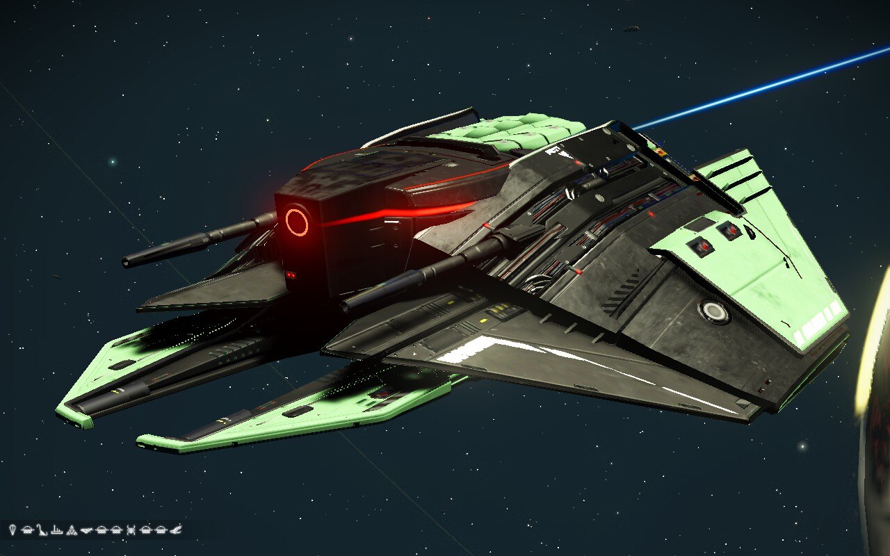 black interceptor with red accents in euclid